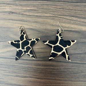 Felt Animal Print Earrings